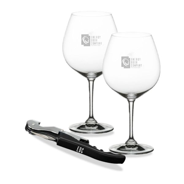 Image de Ensemble coupe à vin Riedel + ouvre bouteille 